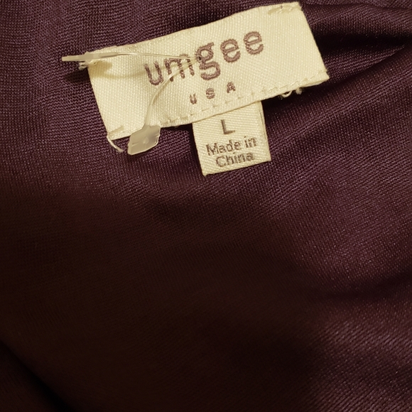 UMGEE velvet V neck tank long top - Picture 3 of 3